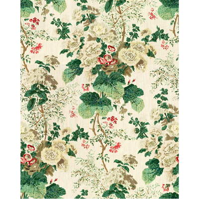 Lee Jofa Hollyhock Hdb White/Brown Fabric
